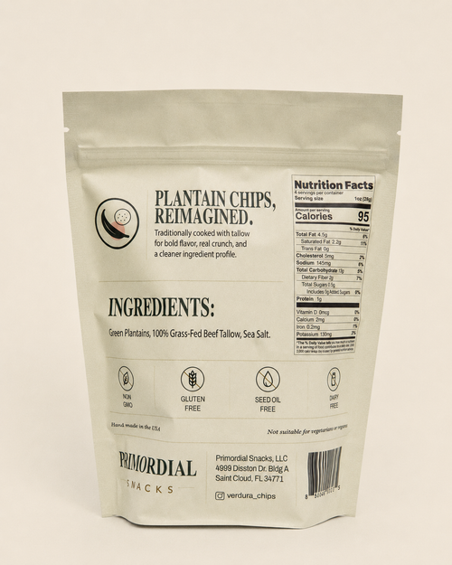 Beef Tallow Plantain Chips